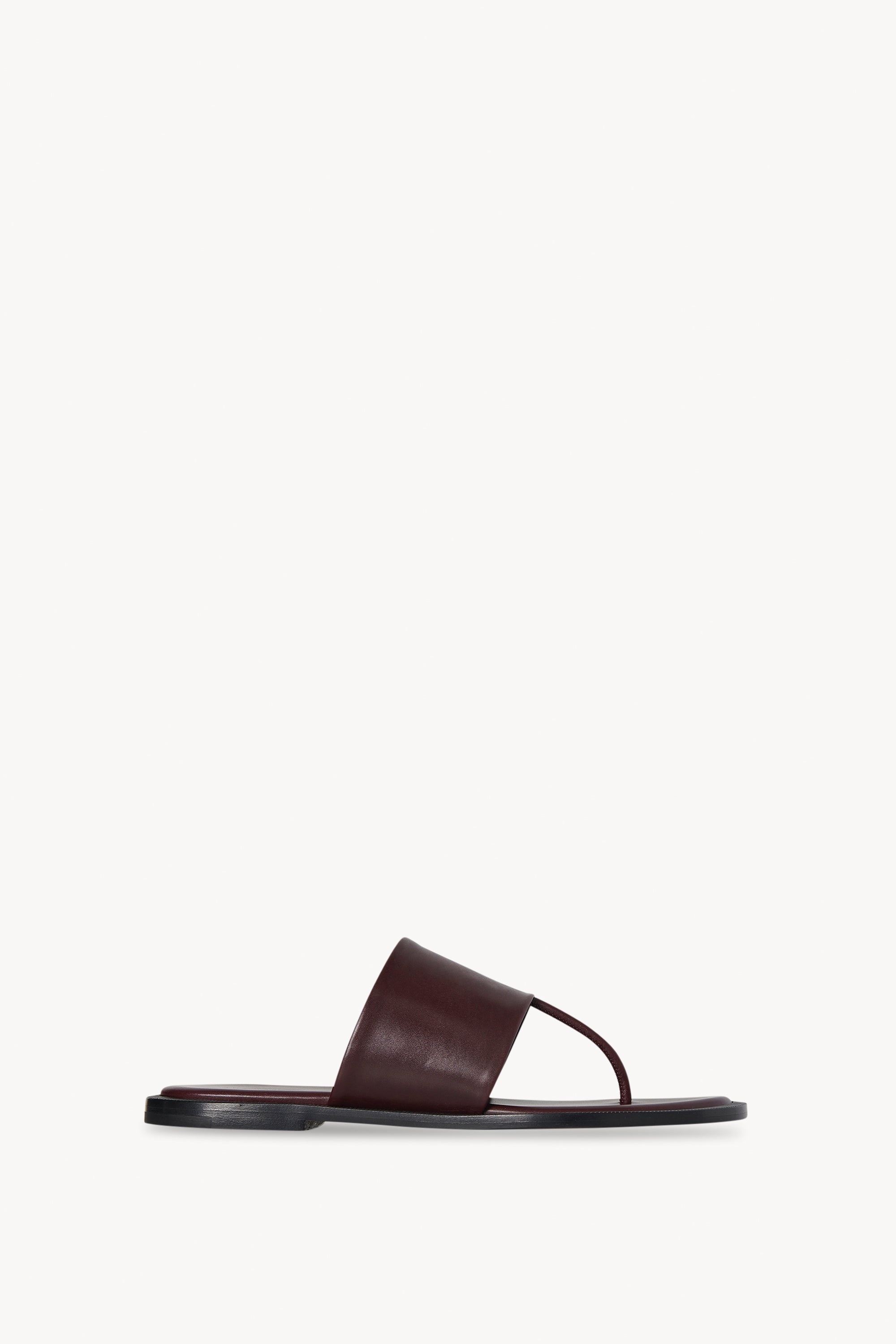 The Row Signum Flat Sandal in Leather | REVERSIBLE