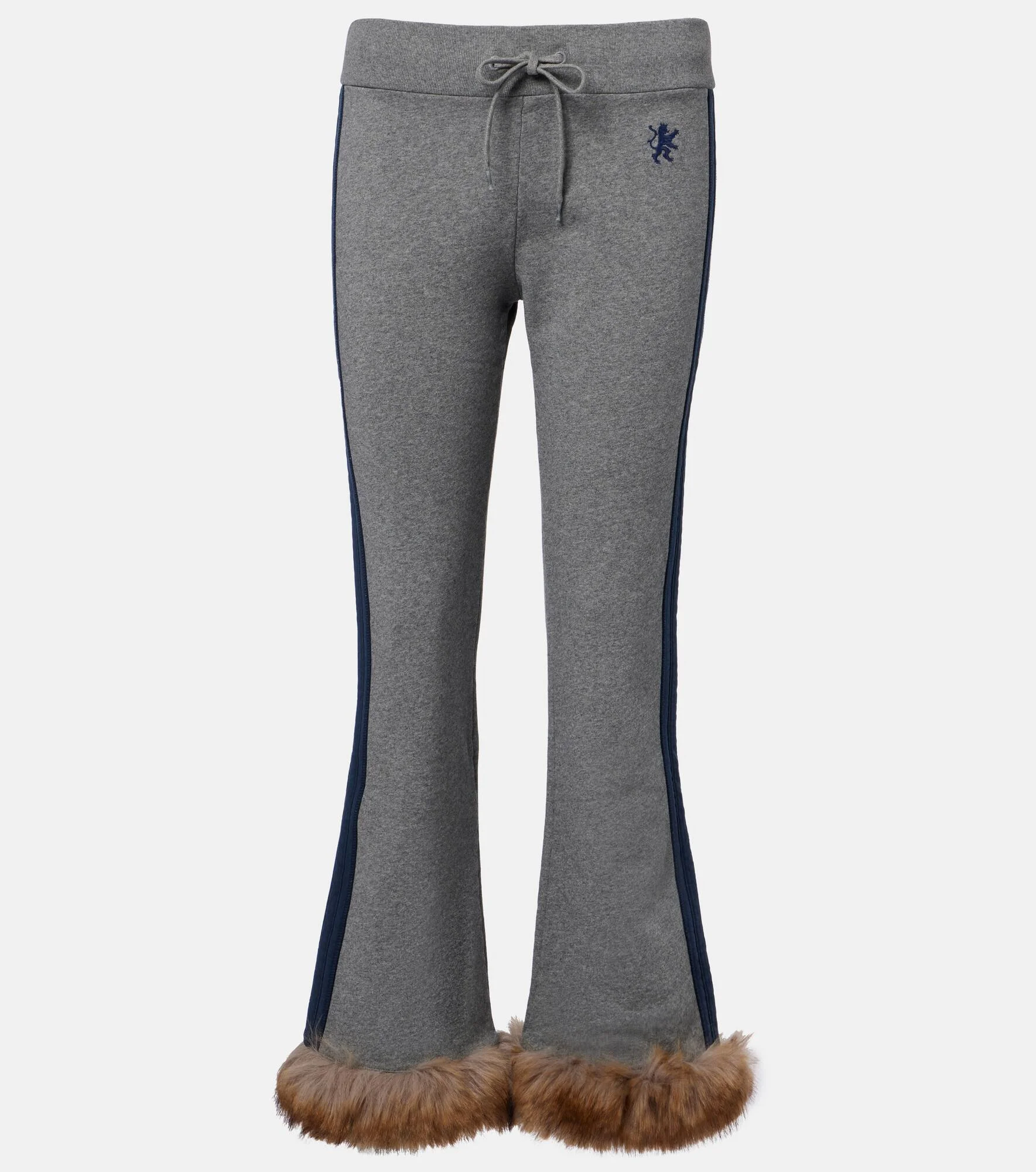 Embroidered low-rise cotton capri pants - 1