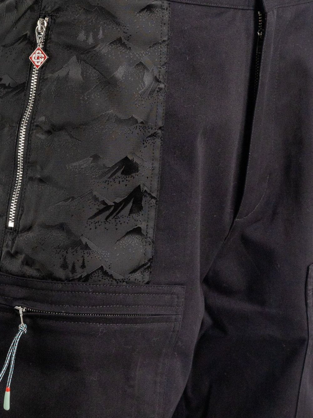 mountain-print cargo shorts - 3