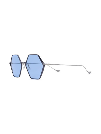 Yohji Yamamoto geometric frame sunglasses outlook