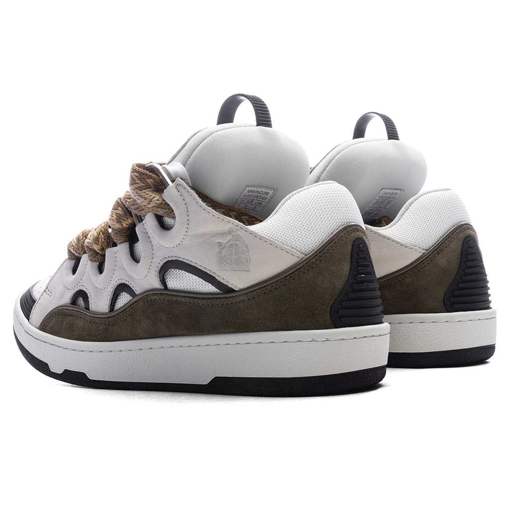 CURB SNEAKERS - WHITE/KHAKI - 3