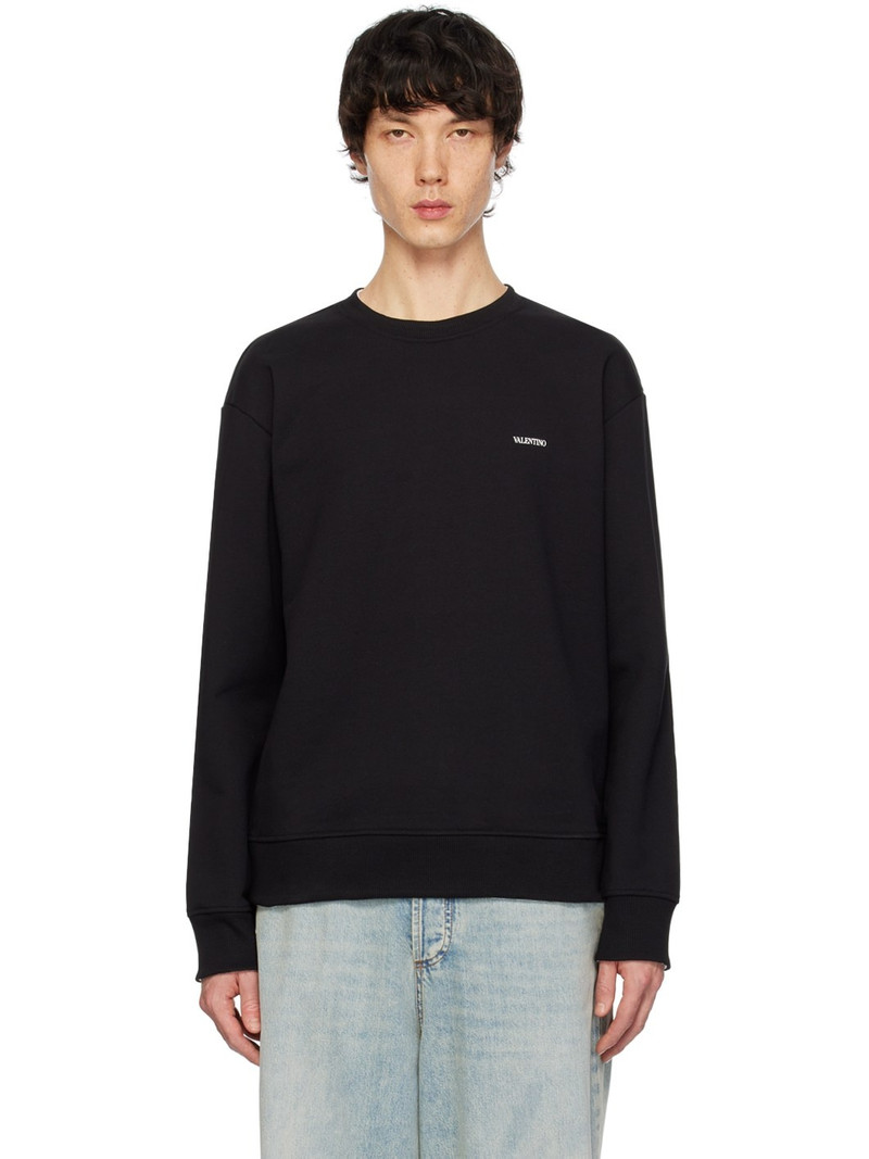 Black Printed Sweatshirt 1