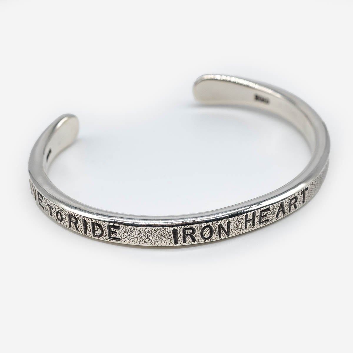 IHSI-30 Iron Heart Hard Strike Bangle - Sterling Silver - 1