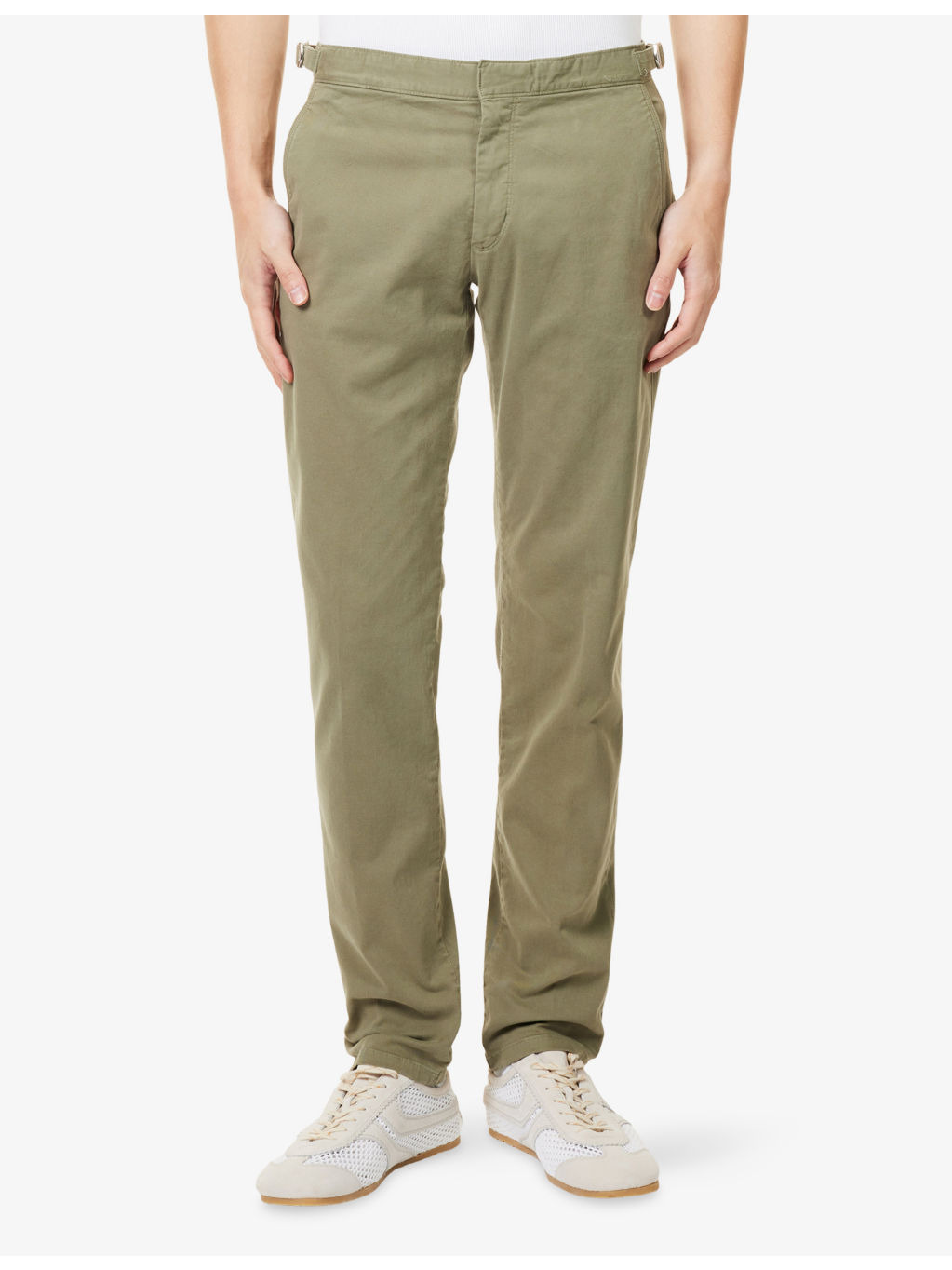 Fallon Tailored-Fit Stretch-Cotton Trousers - 3