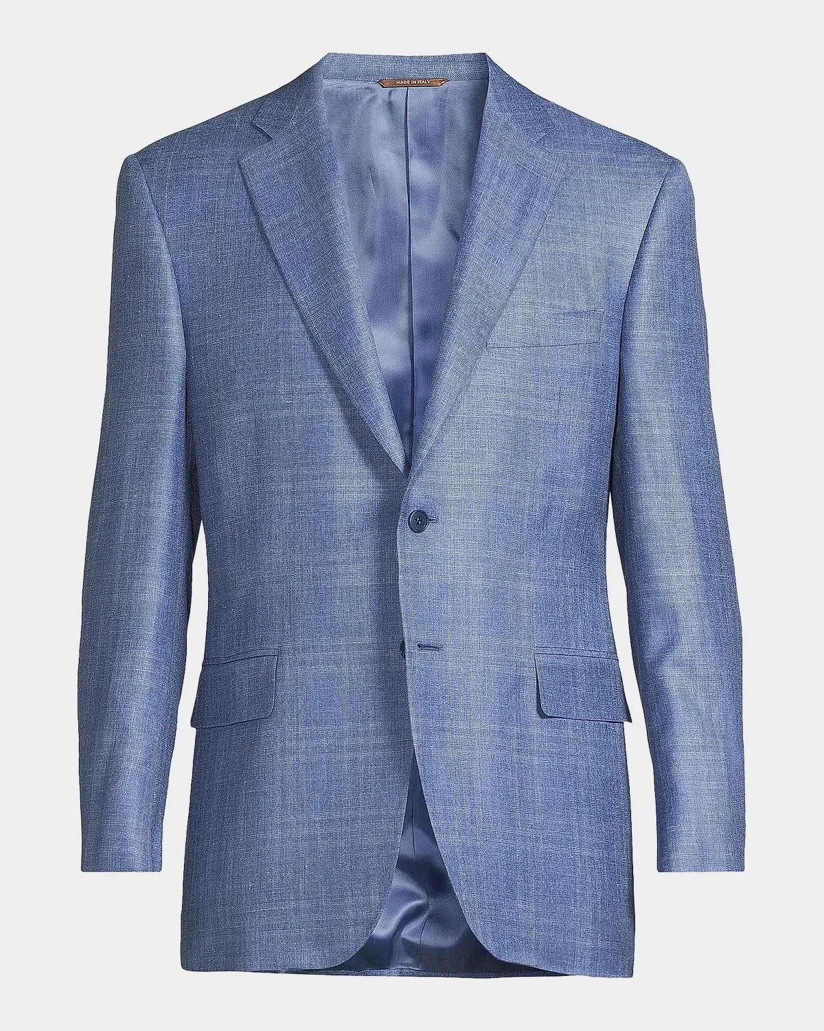 Scratch Wool-Silk-Linen Sportcoat - 1