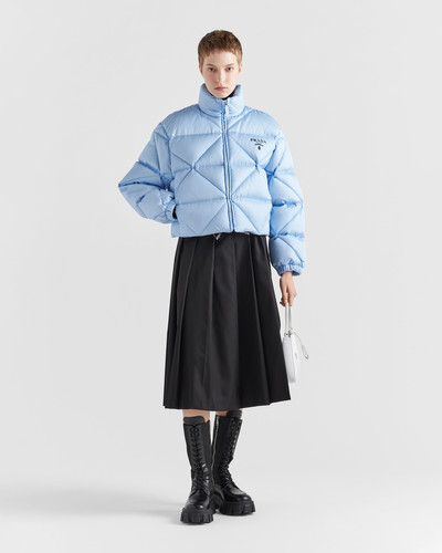 Prada Re-Nylon Gabardine cropped down jacket outlook
