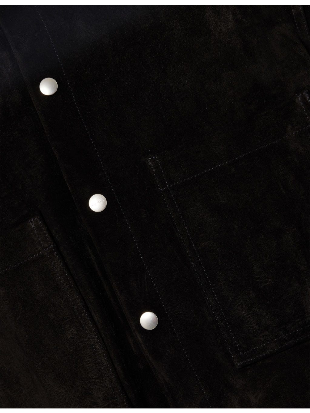Relaxed-Fit Curved-Hem Suede Shirt - 7