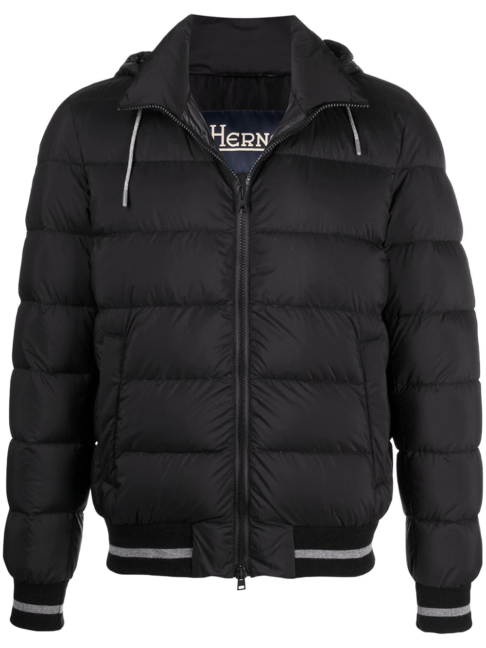 zip-up padded jacket - 1