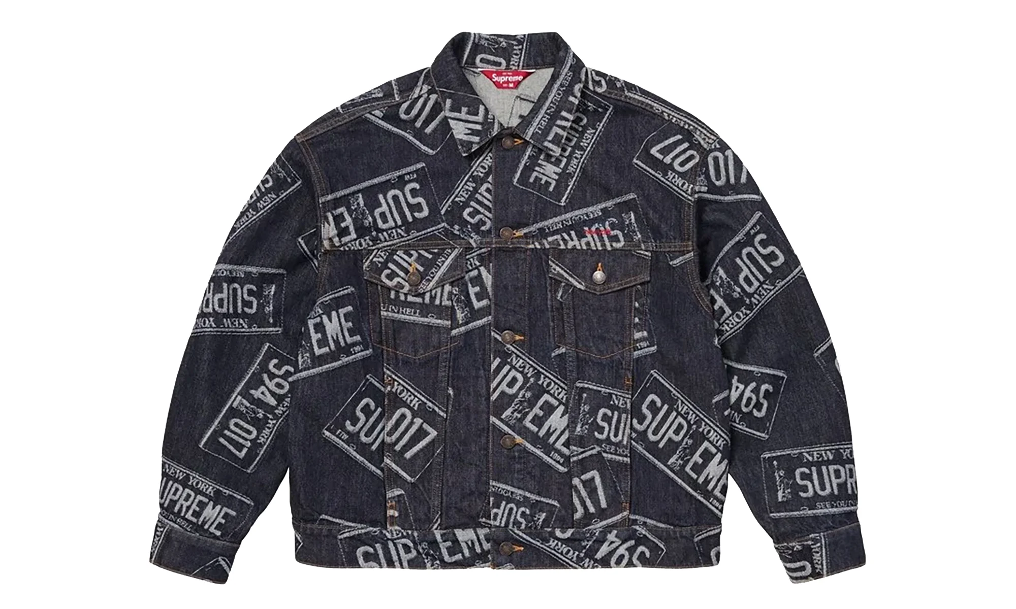Denim Trucker Jacket "SS26 - License Plate" SU27279 - 1