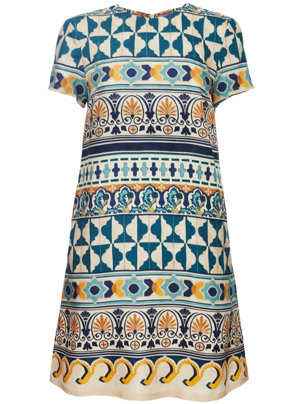 Mini Swing A-line silk dress - 1