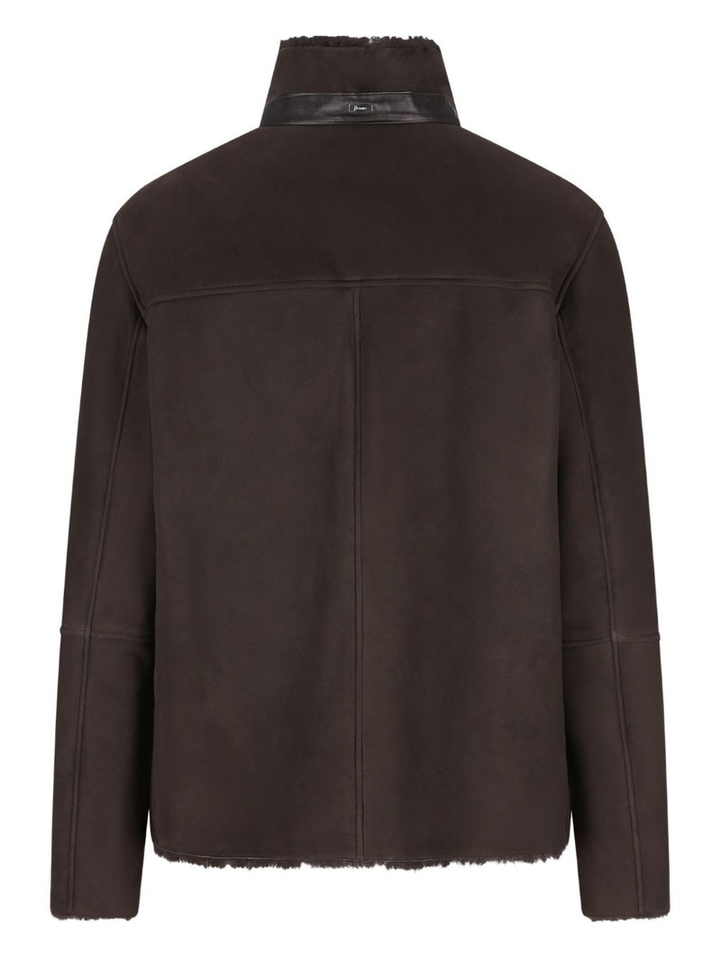 Herno shearling zip-front jacket outlook