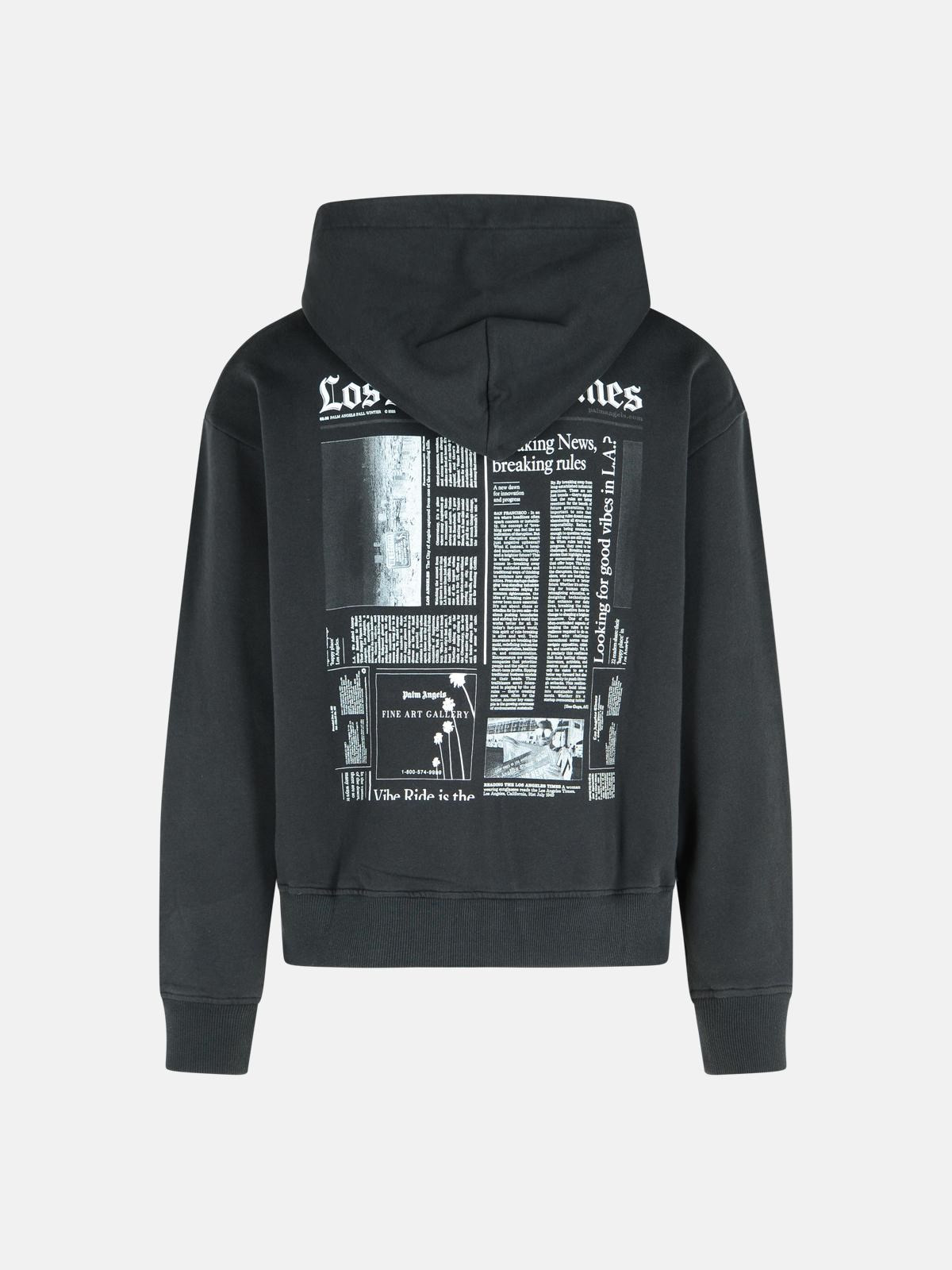 BLACK COTTON SWEATSHIRT - 3