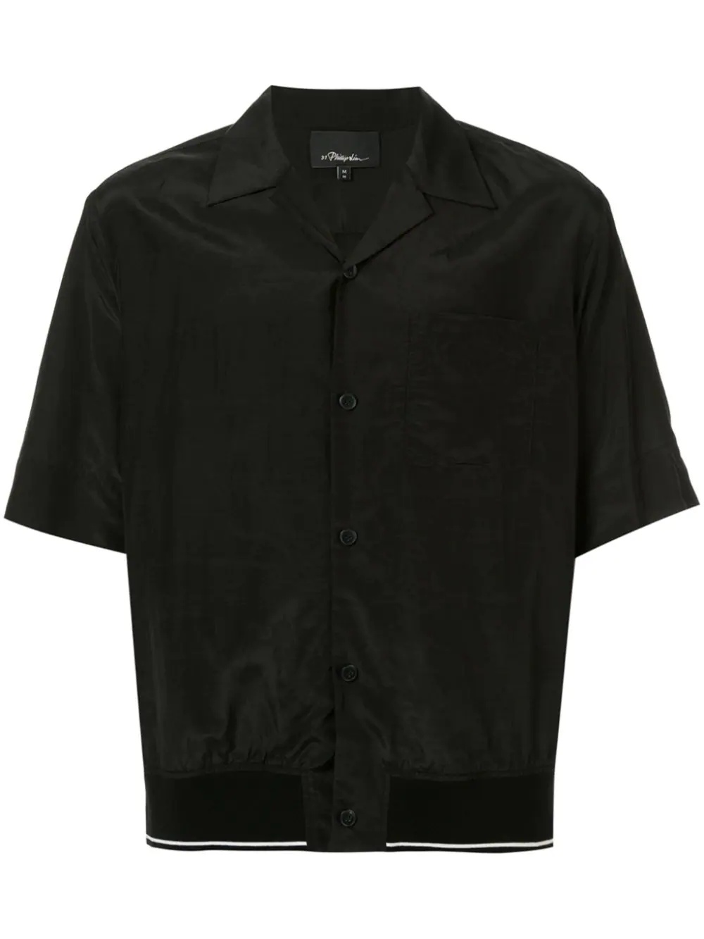 Ribbed-Hem Souvenir Shirt - 1