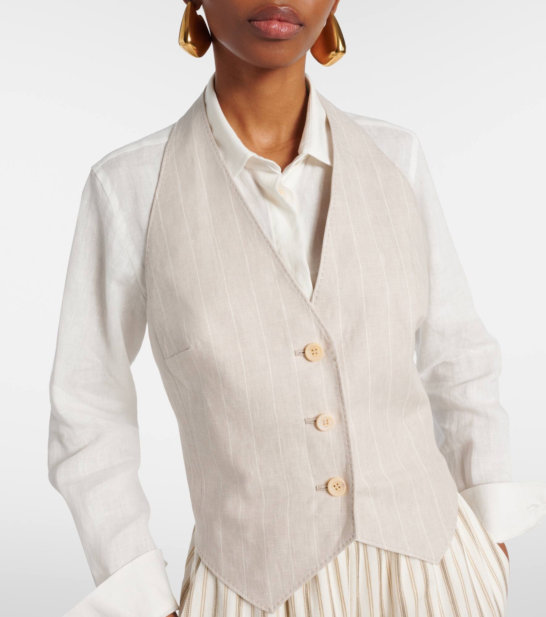 Sauro linen vest - 4
