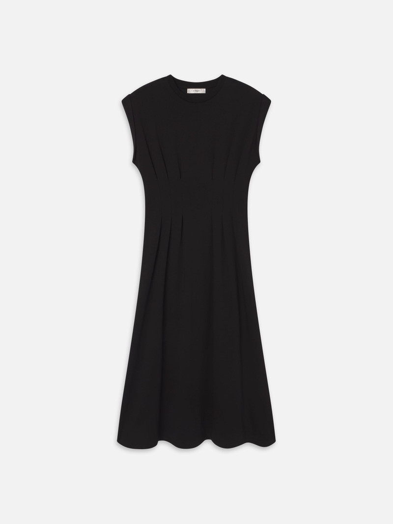 The Jersey Nipped Dress in Black 1