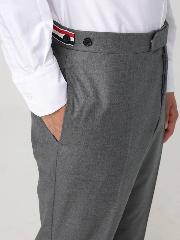 Low Rise Side Tab Wool Slacks Grey - 6