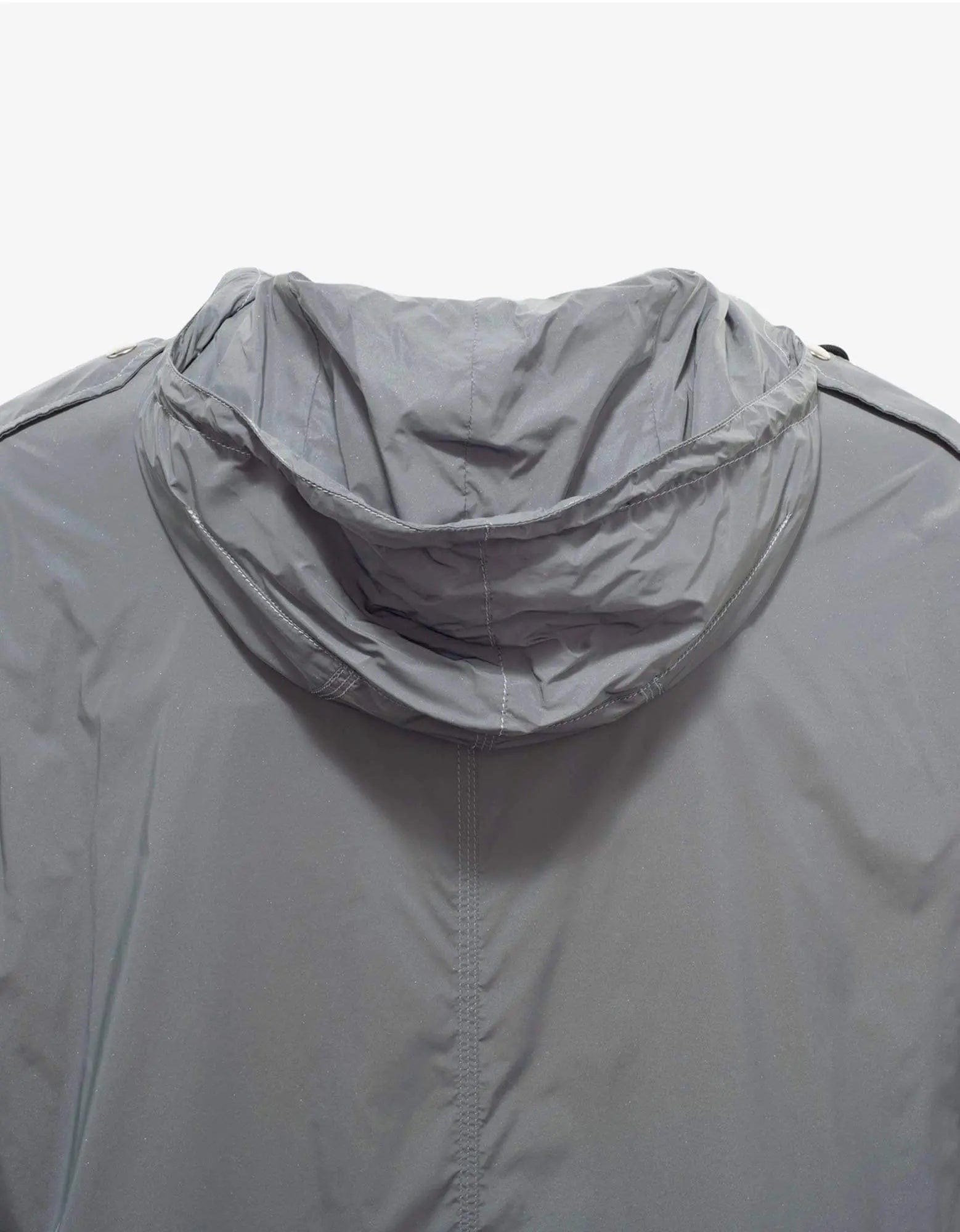 Givenchy Grey Reflective Nylon Parka - 4