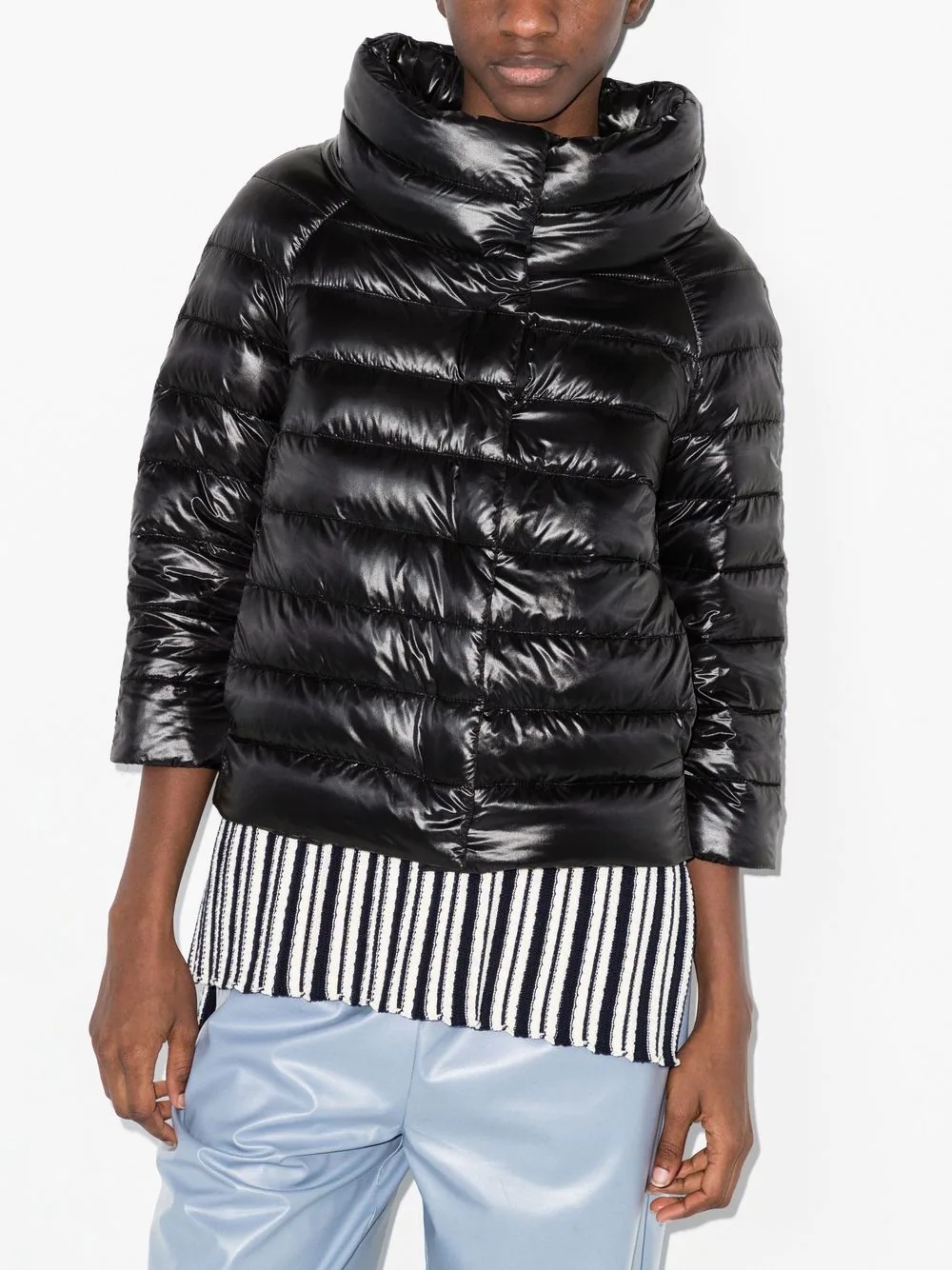 Ultralight quilted high-shine puffer jacket - 2