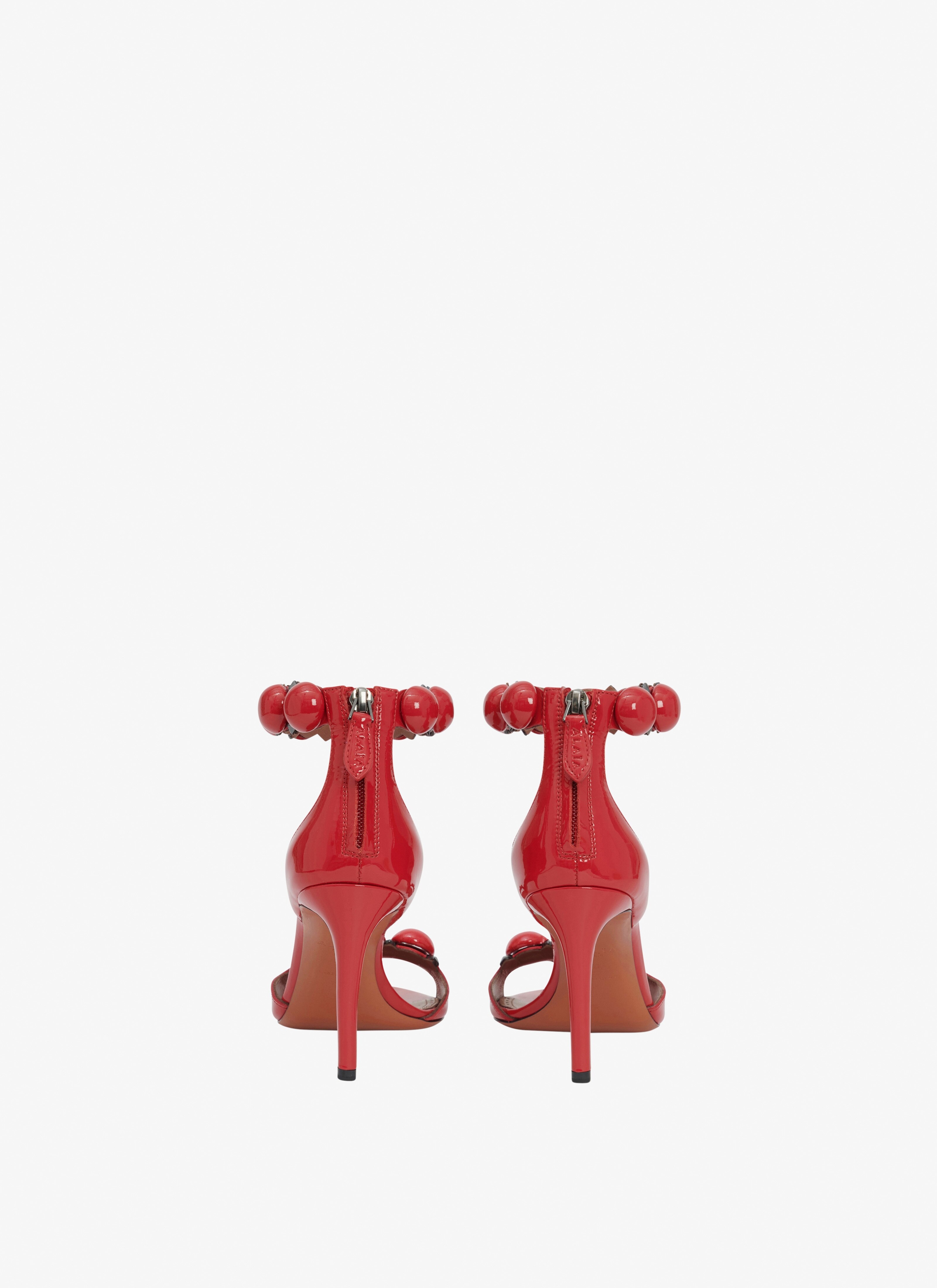 BOMBE SANDALS IN PATENT CALFSKIN - 3