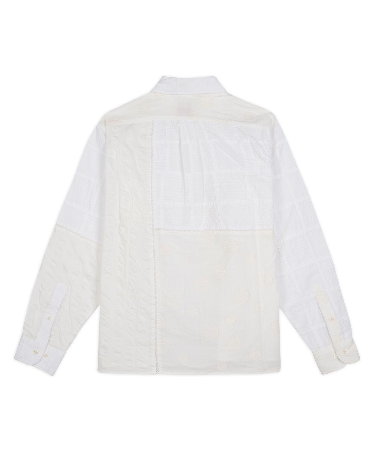 Brooks Brothers California Patchwork Oxford Button Up Shirt - White Multi - 2