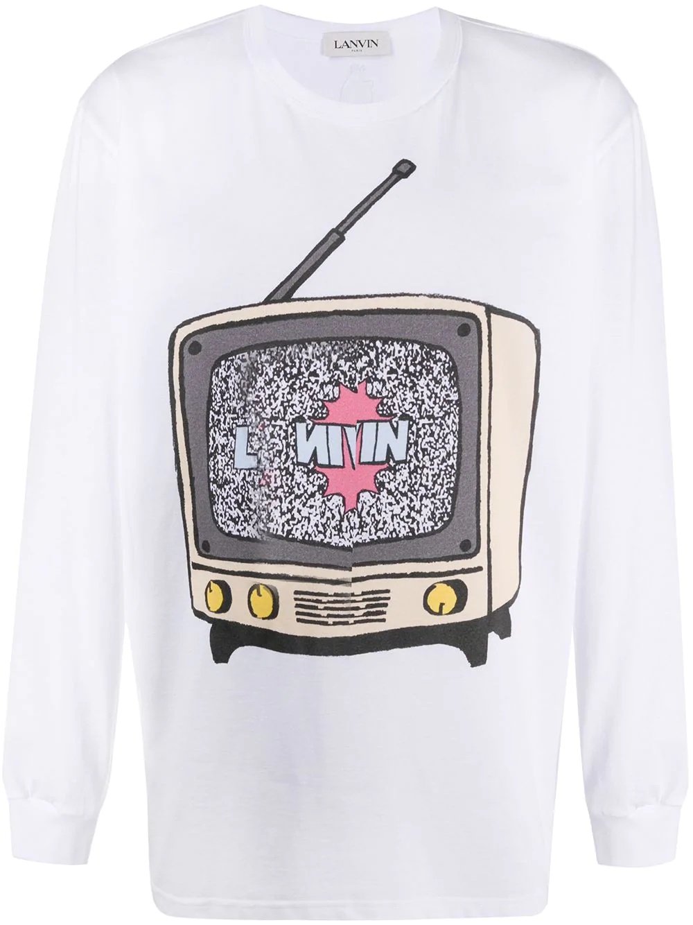 long-sleeve logo print T-shirt - 1