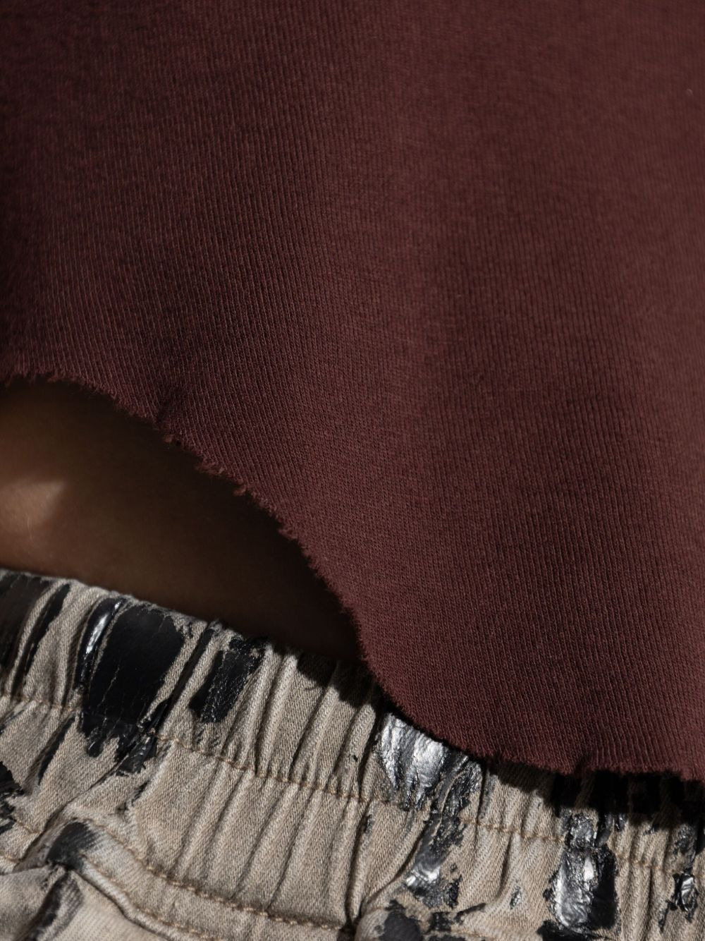 asymmetrical raw-edge tank top - 5