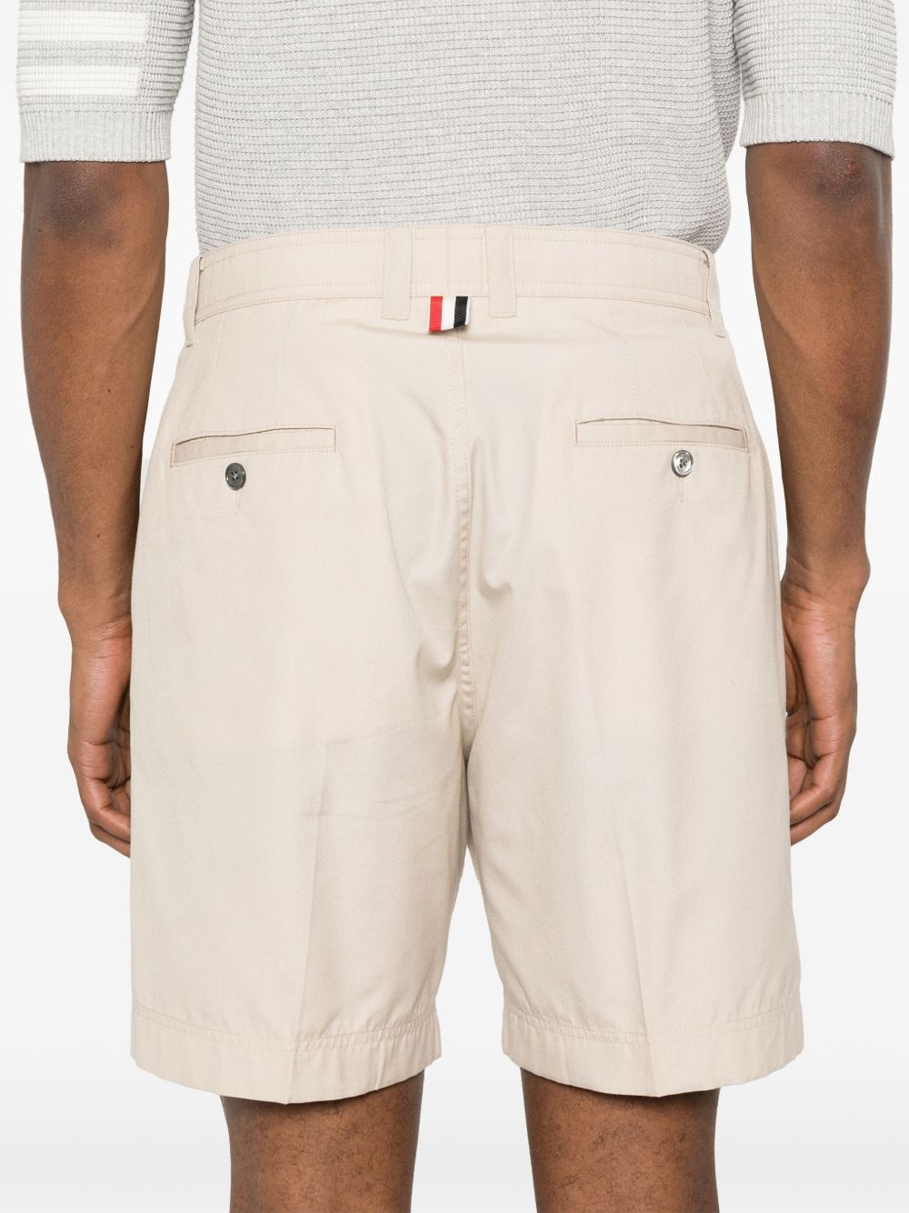 pressed-crease straight-leg shorts - 5