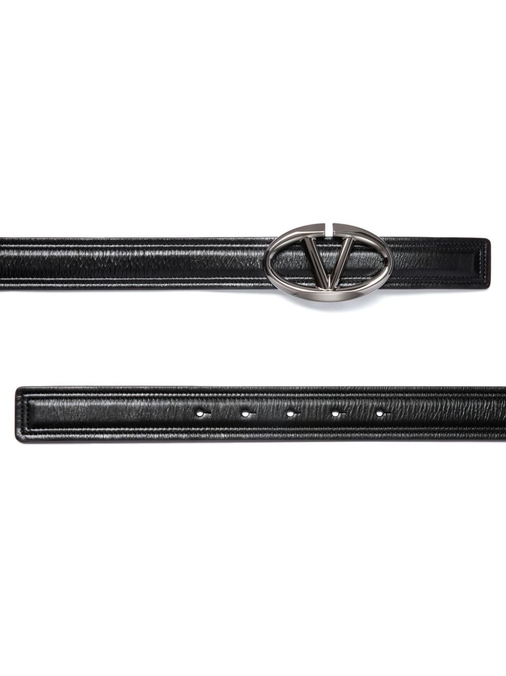 VLogo leather belt - 2