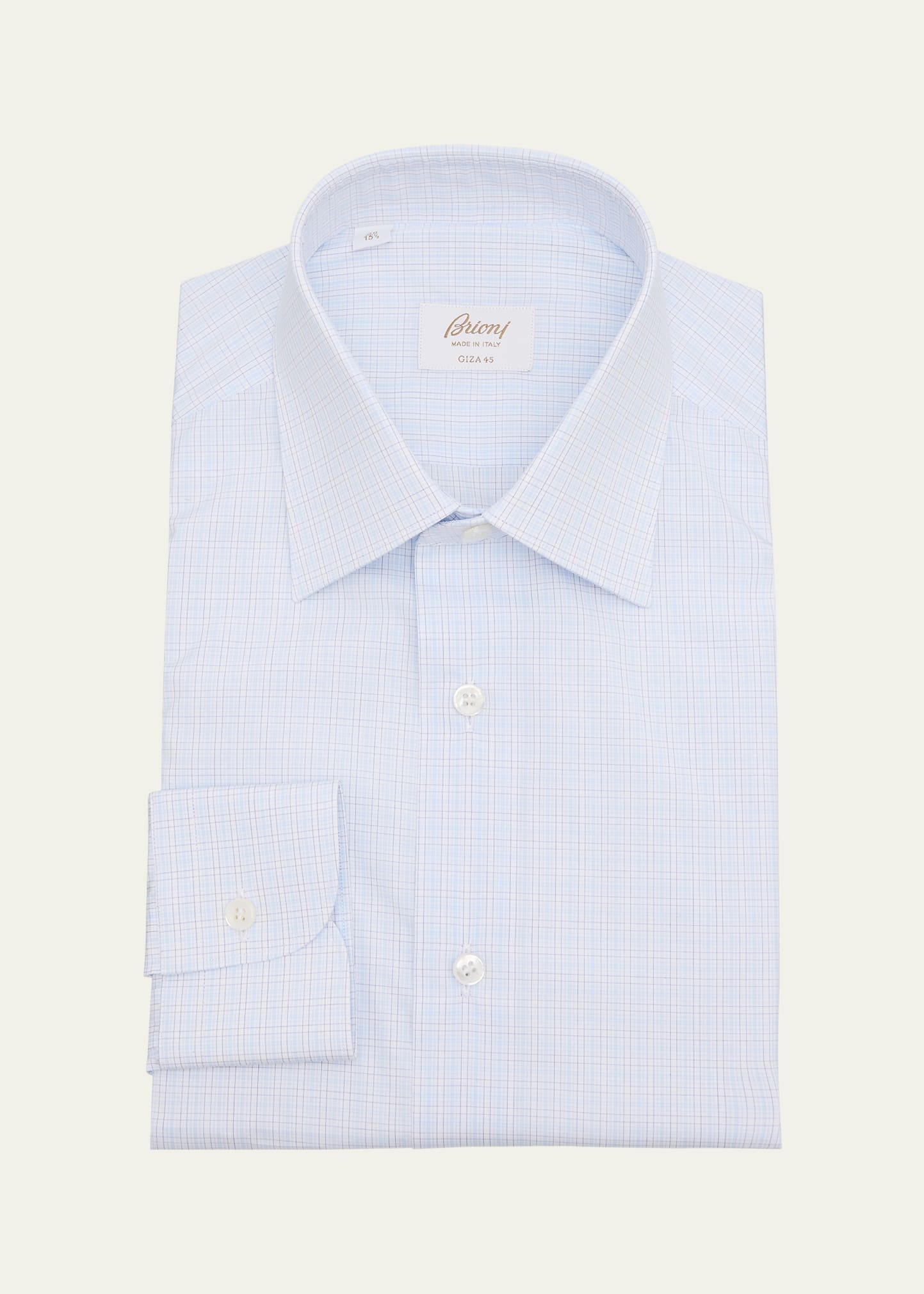 Men's Giza 47 Cotton Multi-Check Dress Shirt - 1