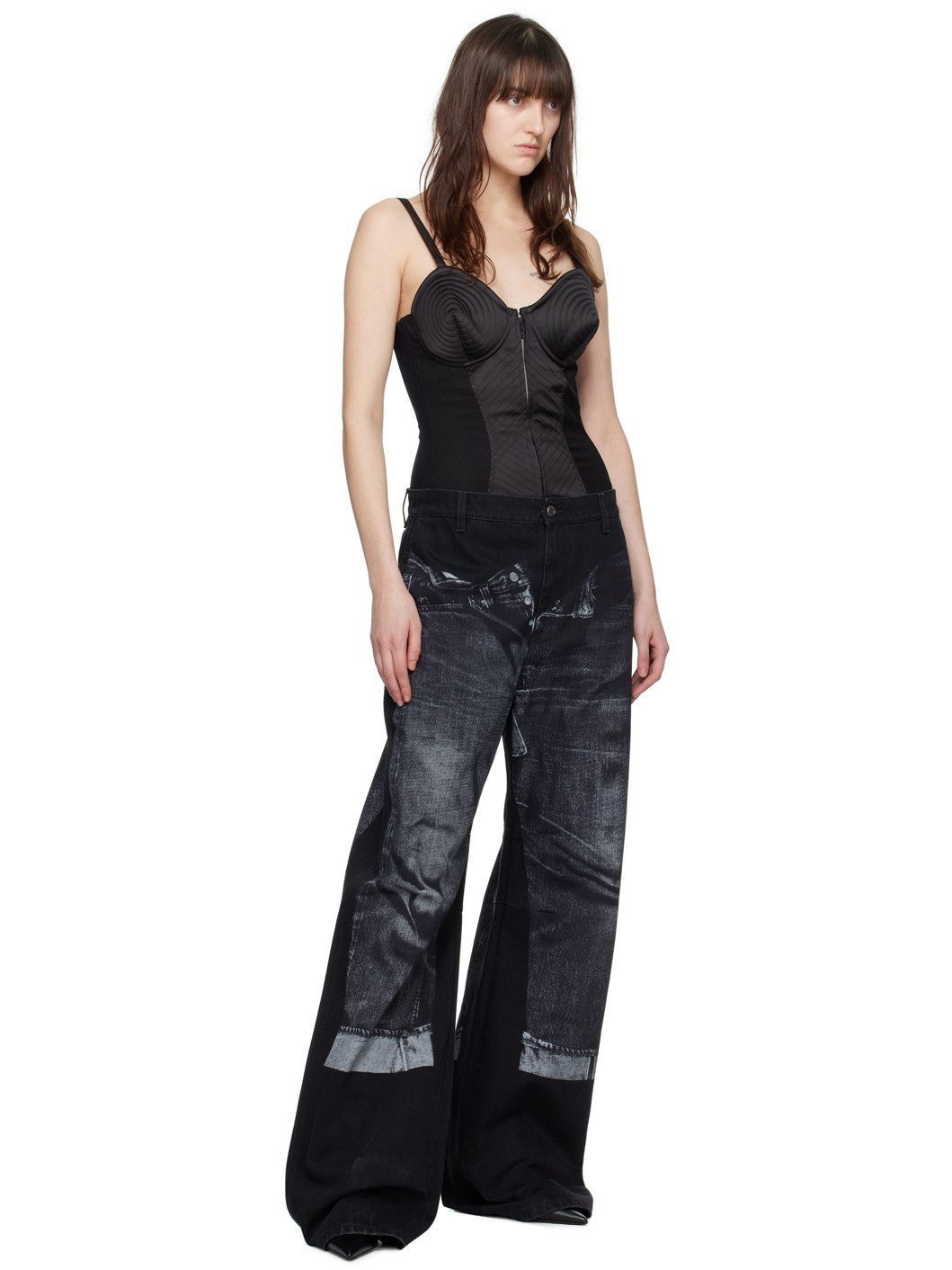 Black 'The Iconic' Bodysuit - 5