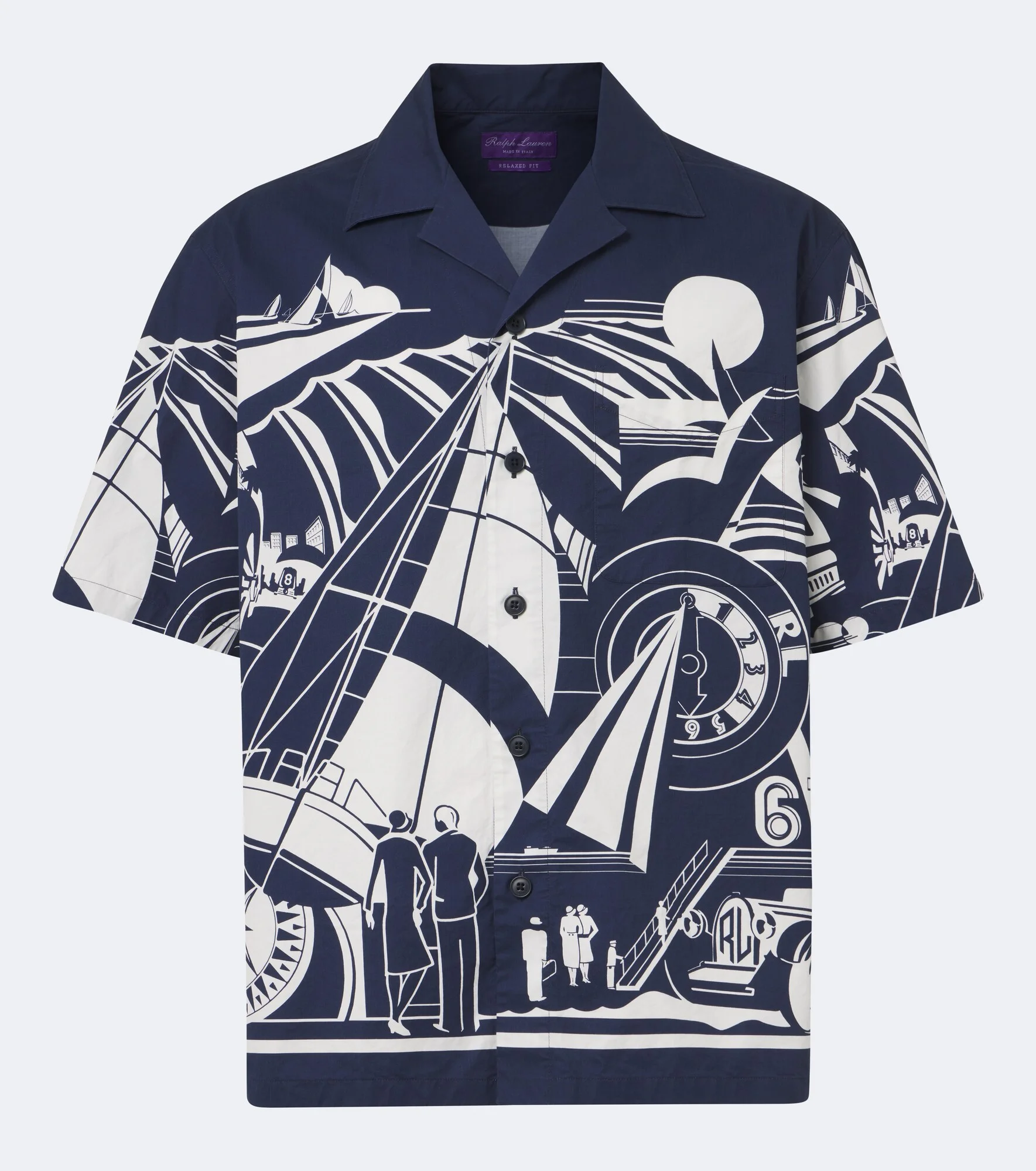 Printed cotton shirt - 1