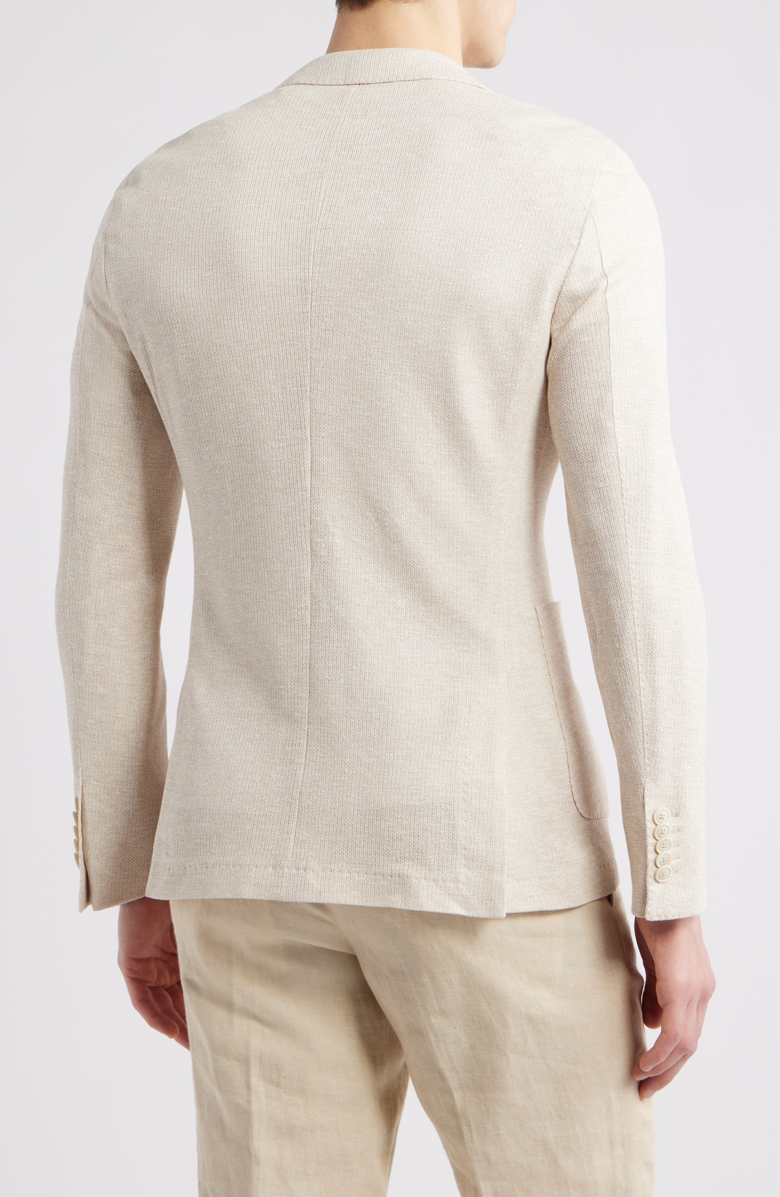 BOSS Heston Linen & Cotton Sport Coat in Open White at Nordstrom - 2
