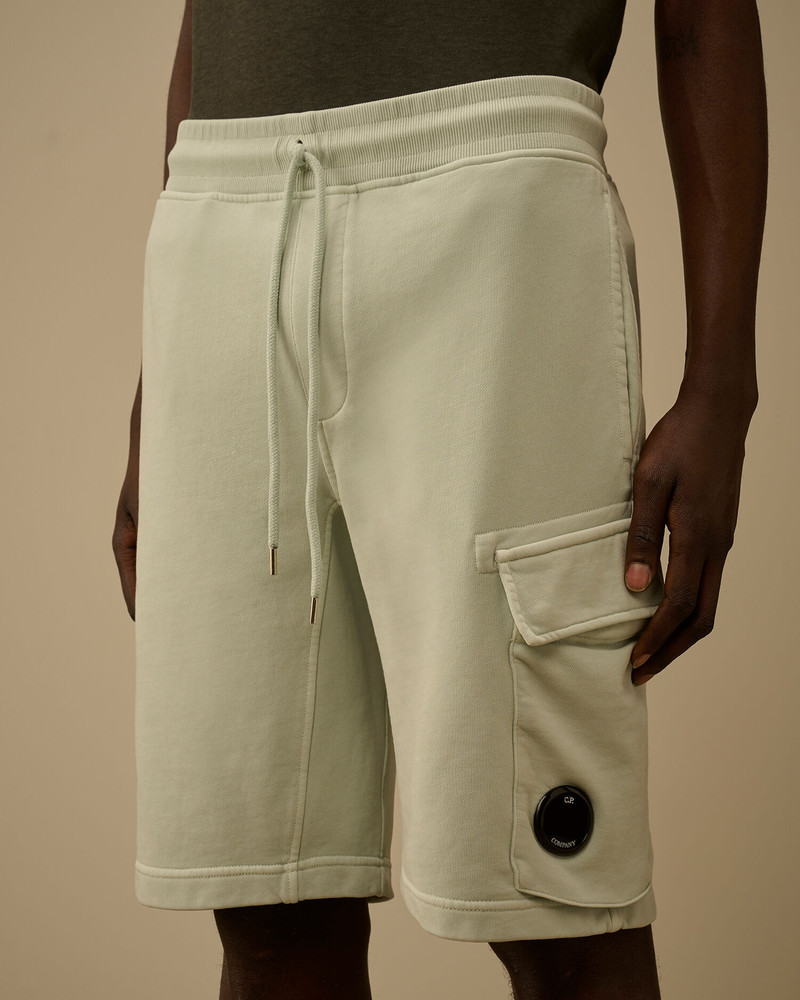 Cotton Diagonal Fleece Cargo Sweatshorts 5