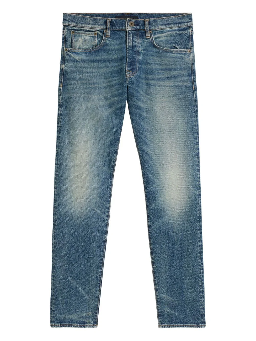 x David Beckham light-wash straight-leg jeans - 1