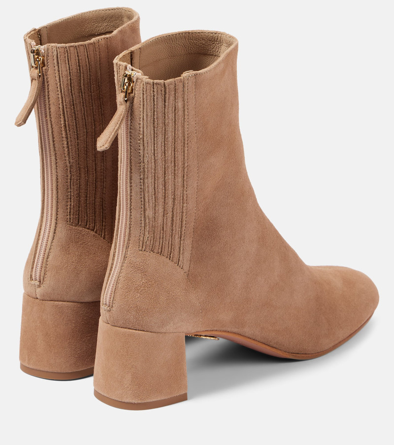 AQUAZZURA Saint Honore 50 suede ankle boots outlook