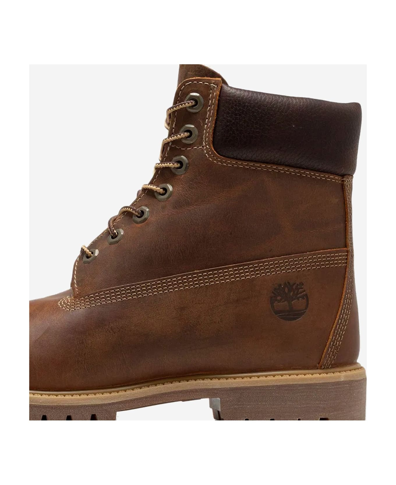 Premium 6-inch Leather Boots With Logo - 5