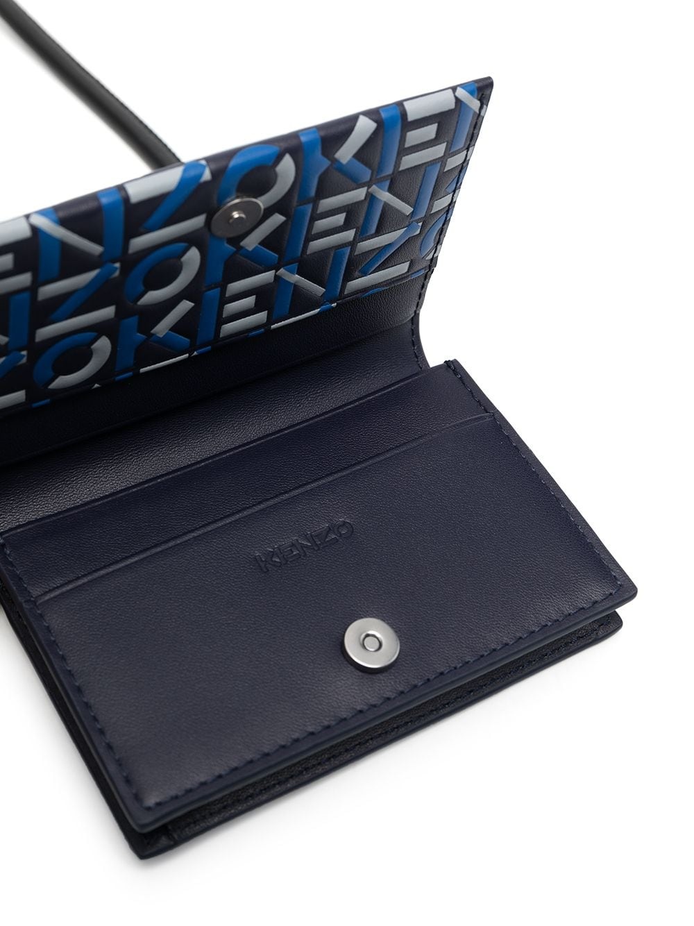 embossed logo-print cardholder - 2