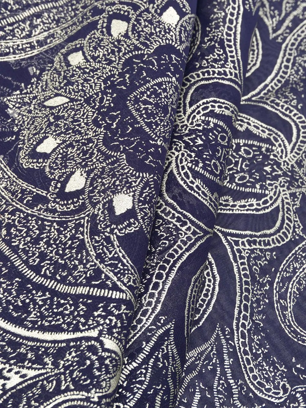 paisley print scarf - 3