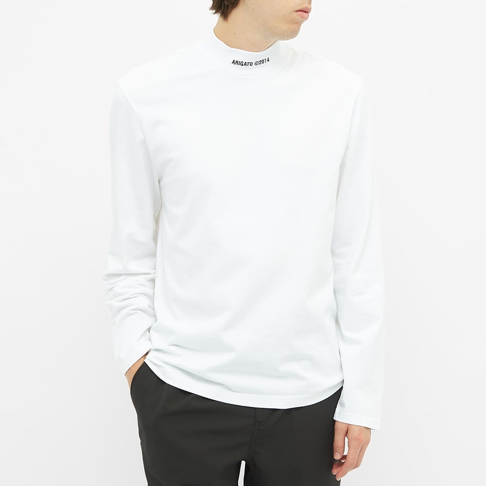 Axel Arigato Monogram Mock Neck Long Sleeve Tee - 4