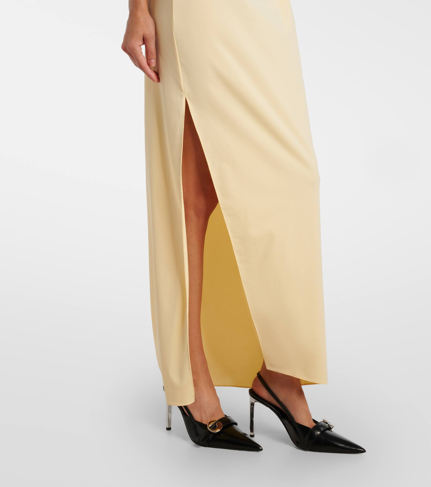 Asymmetric floral gown - 6