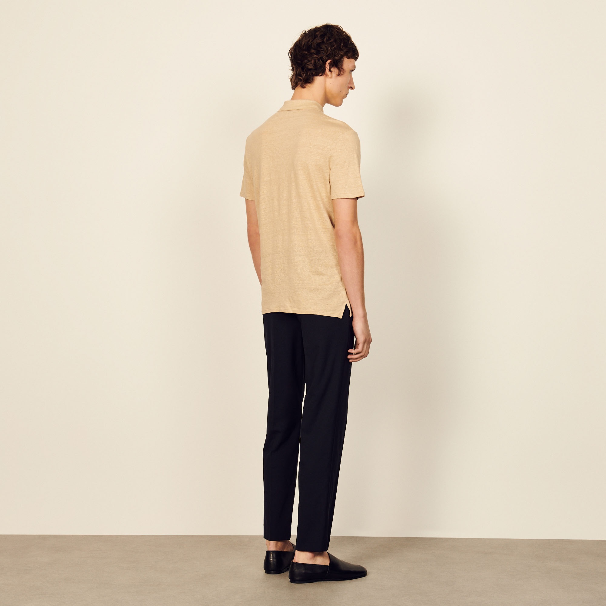 Linen polo shirt - 3