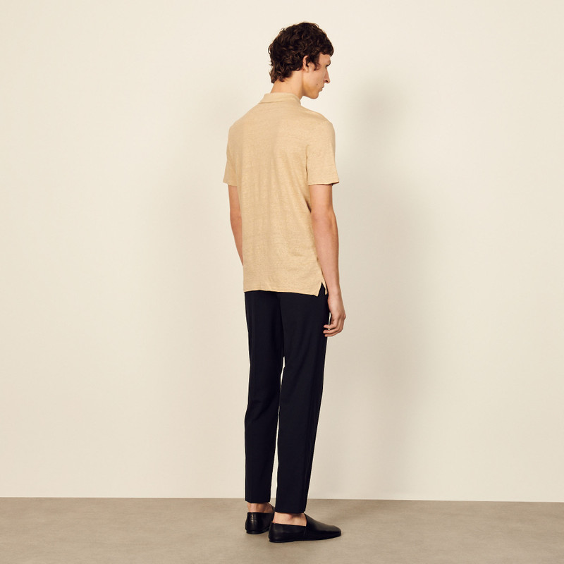 Linen polo shirt 3