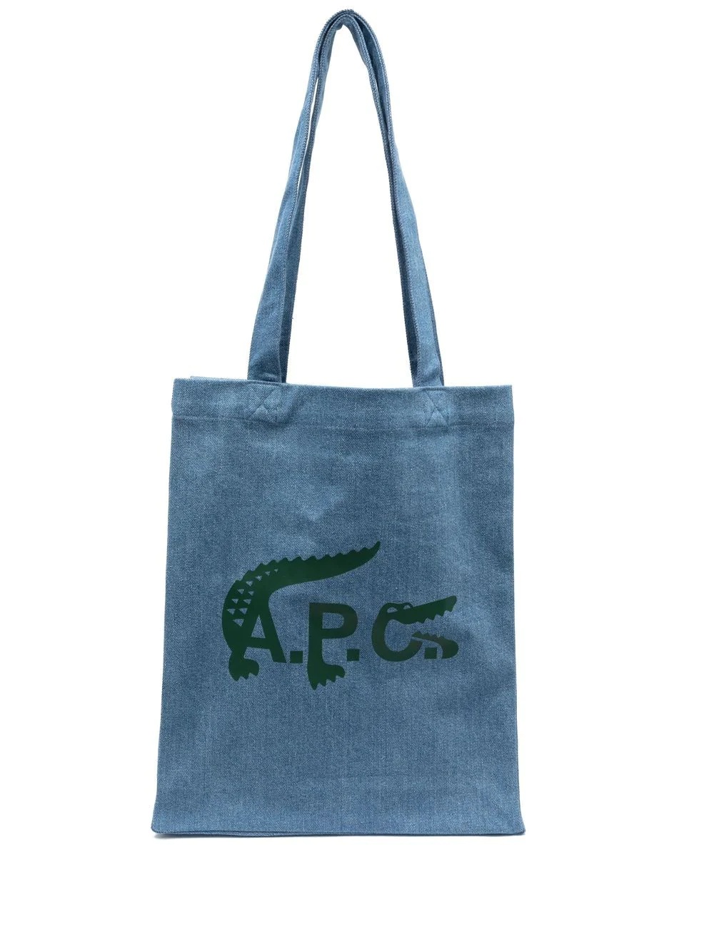 x A.P.C. logo-print tote bag - 1