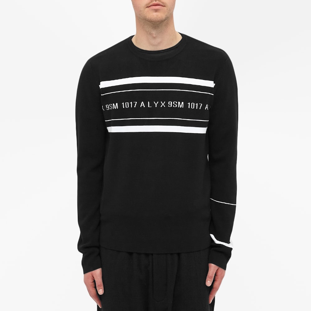 1017 ALYX 9SM Logo Multi Stripe Crew Knit - 4