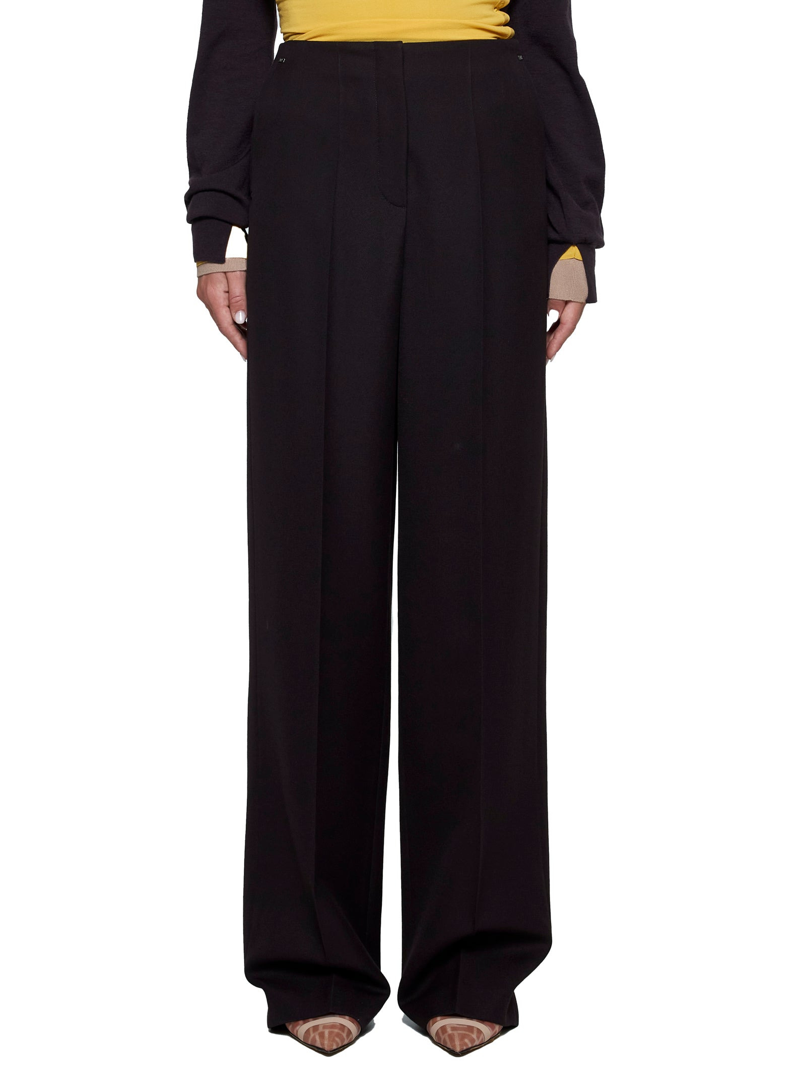 Fendi Women Fendi Wool Trousers - 3
