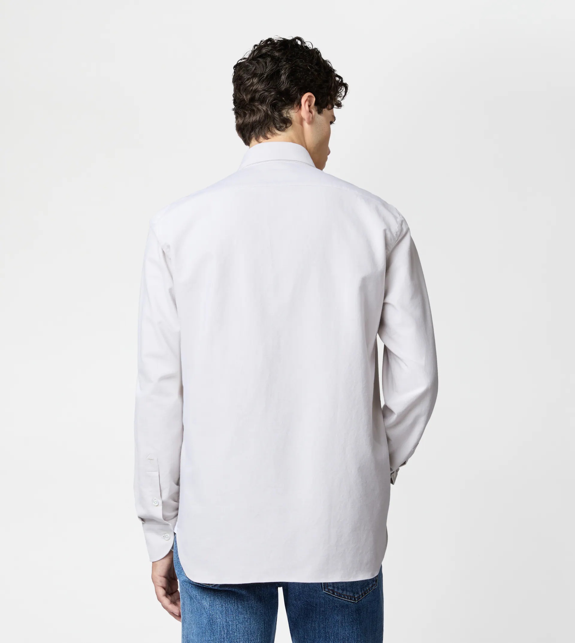 SHIRT IN COTTON - BURGUNDY - 5