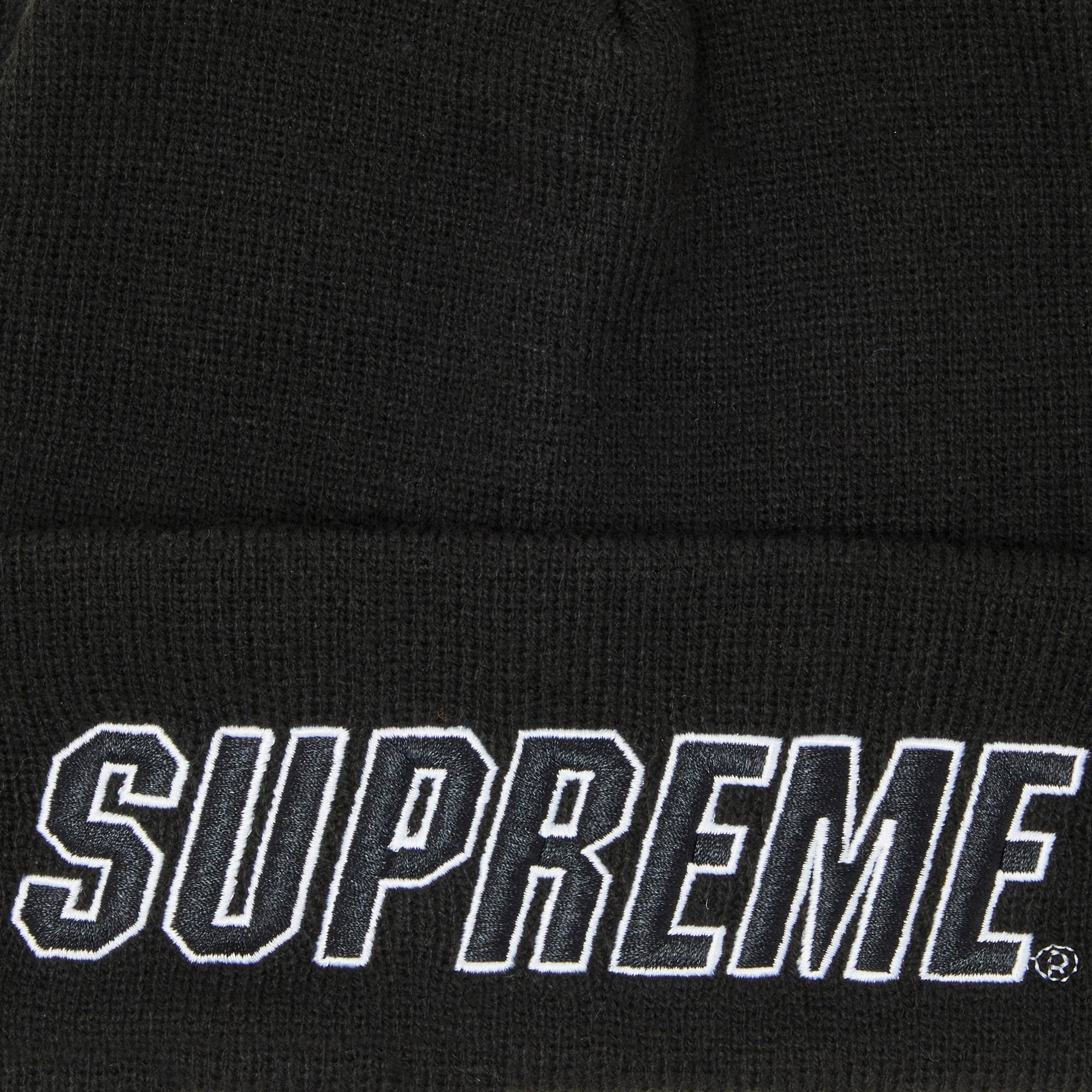 Supreme Slant Beanie 'Black' - 3