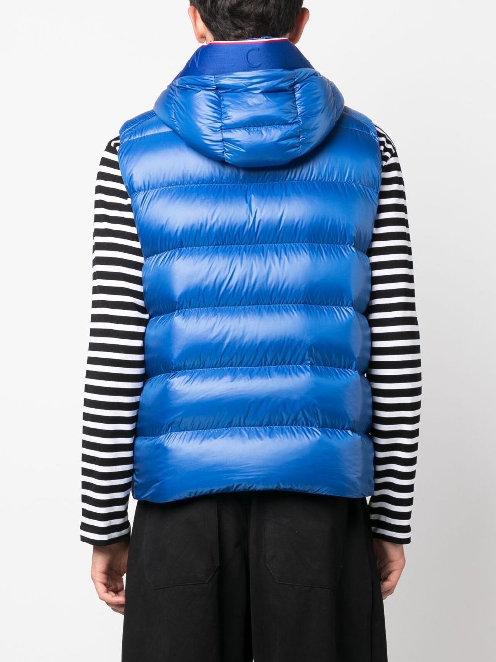 quilted hooded down gilet - 4