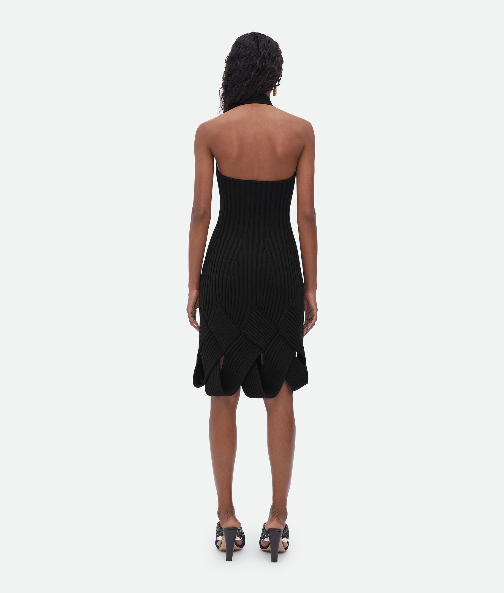 intreccio wool dress - 3
