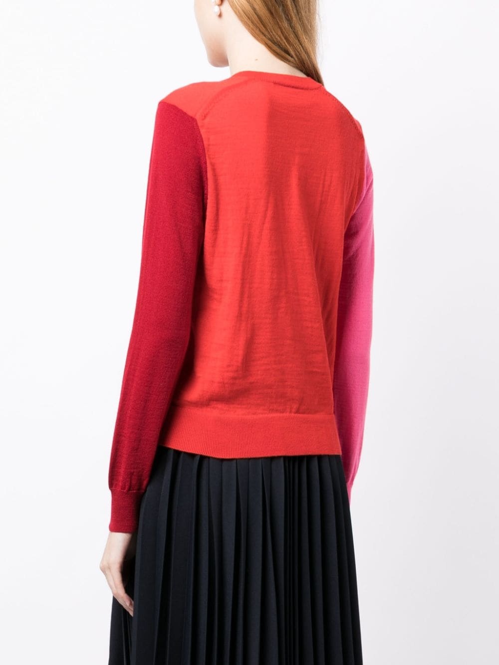 colour-block cardigan - 4